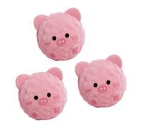 Shurhome Lot de 3 jouets à mâcher doux pour chien - Balle piquée avec son - Jouet couineur interactif pour sexe oral et jeux