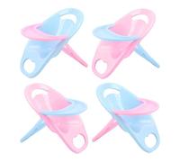 Shurhome Lot de 4 chaises en plastique pour petits goûters d'animaux - Tables décoratives pour hamsters - Jouet à mâcher sûr pour hamster - Petite taille
