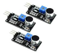 Shurhome Module de capteur de reconnaissance vocale LM393, sortie monocanique pour faibles niveaux avec voyants LED pour systèmes intégrés et appareils intelligents, capteurs sonores à canal unique