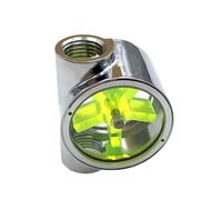 Shurhome Moniteur de débit d'eau numérique pour ordinateur Refroidissement par liquide Mesure précise Construction en métal ABS Installation facile Moniteur de débit d'eau en temps réel