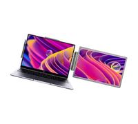 Shurhome Moniteur externe portable de 14 pouces avec une résolution de 1920 x 1080, connectivité USB C HDTV, support réglable pour ordinateur portable, moniteur portable