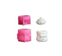Shurhome Moule en silicone en forme de biberon avec couvercle pour pâtisserie, bricolage, fabrication de bocaux à bonbons, accessoires, libération facile, fête prénatale, décoration, moule en silicone