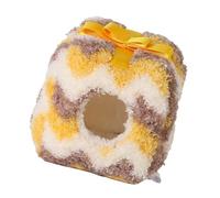 Shurhome Nid de hamster en peluche douce, maison de grotte chaude, parure de lit pour petites cachettes d'hiver, accessoires de cage, entretien facile, maison chaude pour hamster d'hiver