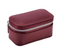 Shurhome Organisateur de bijoux doublé de velours doux, parfait pour les voyages et l'utilisation quotidienne, boîte de rangement pour bagues, colliers, organisateur de bijoux portable, taille unique