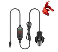 Shurhome Petit four à affichage numérique, alimenté par USB, mise en évidence du régulateur intelligent et sécurité cristalline pour aquariums d'animaux domestiques, cristal