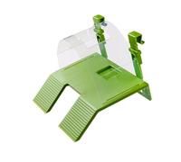 Shurhome Plate-forme solaire pour aquarium Vert S | Tortues réalistes, rampes d'escalade, terrasse de repos ensoleillée pour habitat de tortues, terrarium, aquarium,