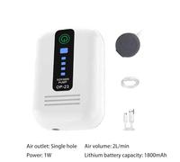 Shurhome Pompes À Air Portables pour Aquarium Aérateur Réglable Puissant Oxygène Silencieux Aquariums 40/70 Heures Disque Bulles Pierre Air Aquariums Pond Oxygen