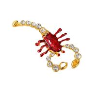 Shurhome Porte-bijoux unique avec scorpion sophistiqué - Boîte élégante avec zircone cubique pour ranger les accessoires - Solution tendance pour ranger les bijoux, taille unique, comme décrit