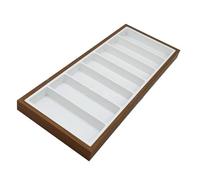 Shurhome Porte-lunettes de soleil en bois robuste pour plusieurs paires pour présenter 7 articles de lunettes avec une finition élégante pour boutique, magasin, magasin, taille unique, comme décrit