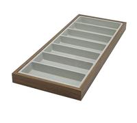 Shurhome Porte-lunettes de soleil en bois robuste pour plusieurs paires pour présenter 7 articles de lunettes avec une finition élégante pour boutique, magasin, magasin, taille unique, comme décrit
