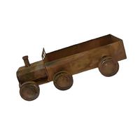 Shurhome Pot de fleurs nostalgique en fer avec design machines à vapeur, A | Pots de fleurs décoratifs en fer avec motif de train à vapeur ancien pour les amateurs de plantes comme décoration de