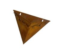 Shurhome Pot de fleurs triangulaire, support de vase décoratif, séché | Pot de fleurs à suspendre en fer moderne multifonction pour fête de mariage, accessoire de décoration de table