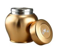 Shurhome Récipient de rangement pour cendres d'animaux domestiques, urne funéraire en acier inoxydable pour le stockage de chiens et chats pendant une longue période