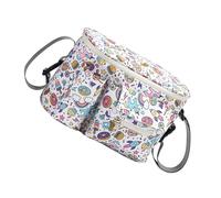 Shurhome Sac à dos à langer tendance et compact avec espace de rangement supplémentaire Sac d'expédition pratique pour bébé pour les parents occupés et les excursions Sac à langer délicat, Po White