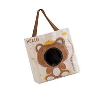 Shurhome Sac de transport portable pour chat avec beaucoup d'espace, ventilation de fenêtre pour chiens et chiens, look dessin animé