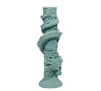Shurhome Statuette de dragon en colophane supplémentaire pour améliorer le plan d'aquascaping, parfaite pour l'exposition marine, statue artisanale de parc marin