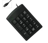 Shurhome USB Numerics Keyboards with 18 Silents Button Deskstop Number Pad for Laptop Desktop Office Silents Numerics Keyboards