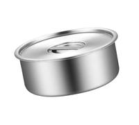 Shurhome Vaisselle vapeur multi-usages en acier inoxydable, coquetier avec couvercle, idéal pour une cuisson saine et un nettoyage facile, récipient de cuisson au bain-marie