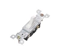Shurhome Variateur d'intensité électrique avec plaque murale sans vis, régulateur de lumière basculante unipolaire pour ampoules LED à intensité variable, variateur numérique à bascule