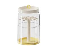 Shurhome Vitrine de collection en plastique PP, armoire rotative à 360 degrés avec design étanche à la poussière, vitrine pour la maison et le bureau, boîte d'exposition de bijoux anti-basculement
