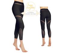 SHURI 7/8 Leggings Par Wolford L Grand Noir Pantalon Réseau Élégant Ceinture