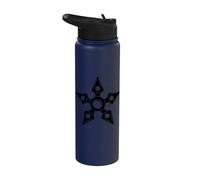 Shuriken Ninja Star Stainless Steel Insulated Water Bottle