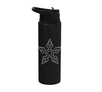 Shuriken Ninja Star Stainless Steel Insulated Water Bottle