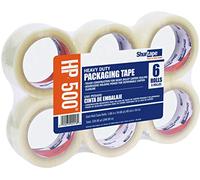 Shurtape HP500 Lot de 6 rouleaux de ruban adhésif d'emballage thermofusible très résistant de qualité supérieure, 4,7 cm x 54,6 m, transparent