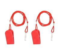 Shurzmotic 2 Pièces Interrupteur de Sécurité pour Tapis Roulant, Clé de Sécurité Universelle en ABS Rouge avec Clip Solide, Arrêt d'urgence Automatique pour Salle de Sport à Domicile