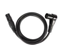 Shurzmotic Câble de microphone XLR à angle droit, mâle vers femelle, câble XLR équilibré à 3 broches, conducteur OFC plaqué argent pour le son en studio et en direct, gaine en PVC haute flexi