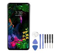 Shurzmotic Écran tactile OLED de remplacement de 6,1" avec cadre et capteur d'empreintes digitales pour G8 ThinQ LMG820 G820N G820UM G820QM, comprend un kit d'outils de réparation (Grise)