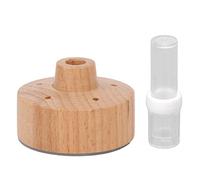 Shurzmotic Screwdriver Storage Stand, Wood Screwdriver Holder with Five Precision Holes for Watch Repair, Non Slip Base and Bonus Storage Tube, Compact Log Tool Organizer for Horologists and