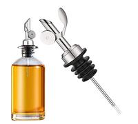 Shurzzesj Bec distributeur d'huile | Bec verseur lesté pour bouteille d'huile d'olive | Bec verseur antirouille pour barbecue extérieur, restaurants, cuisine