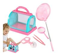 Shurzzesj Cage papillon, kit d'observation des vers - Conteneur éducatif pour animaux - Kit d'observation de la nature - Jouet portable pour enfants, garçons et filles