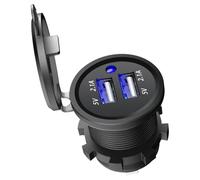 Shurzzesj Chargeur de voiture,Chargeur de téléphone | Adaptateur de chargeur de voiture à double porte,Chargeur de véhicule pour la plupart des téléphones et tablettes, prise USB pour