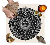 Shurzzesj Chiffon de lecture de tarot | Tissu de carte de tarot pour divination - Tissu de tarot portable pour étalage, fournitures décoratives pour les amateurs de cartes de tarot