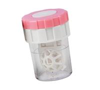 Shurzzesj Conteneur de nettoyage des lentilles de contact, Étui de nettoyage des lentilles de contact | Rondelle manuelle pour lentilles de contact avec rotation | Conteneur portable pour machine