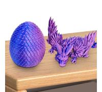 Shurzzesj Dragon avec Dragon, Dragon articulé imprimé dans,Jouets de Dragon imprimés dans - Les Joints Mobiles soulagent Le Stress Jouet agité pour la