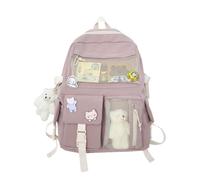 Shurzzesj Ensemble de sacs à dos, sac à dos mignon, sac d'école pour filles sac à dos pour fille japonaise haute capacité, multiples poches pour ours Sacs d'école anime pour, rose, riferimento