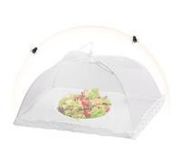 Shurzzesj Grand parapluie de cuisine pliable pour la nourriture d'extérieur - Plat de 35,6 cm, filets alimentaires, maille réutilisable, tentes à suspendre pour l'extérieur, les barbecues, les