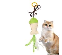 Shurzzesj Jouet interactif Amusant pour Chat | Poisson à Coudre - Jouet Fou avec Clochette pour Chat et Chaton Qui s'amusent à Jouer
