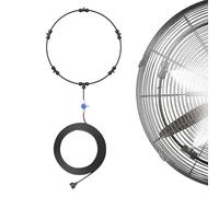 Shurzzesj Kit de brumisation pour ventilateur | Kit de ventilateur brumisateur extérieur | Kit de ventilateur brumisateur portable, se connecte à n'importe quel ventilateur extérieur pour patio jardin