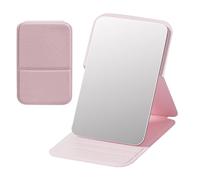 Shurzzesj Miroir de voyage pliable, Miroir de voyage pliable,Miroir de maquillage pliable sans cadre haute définition - Fournitures de maquillage multifonctionnelles portables avec doux