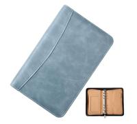 Shurzzesj Planificateur budgétaire 6 en Cuir synthétique avec Calculatrice, classeur budgétaire Multifonctionnel, classeur d'épargne pour économiser de l'argent, Maison