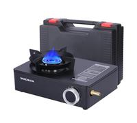 Shurzzesj Poêle à cassette, four à cassette | Petit poêle portable d'extérieur avec four à cassette, four à cassette efficace, flamme puissante et réglable, brûleur à cassette pour camping