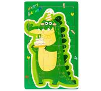 Shurzzesj Puzzle d'animaux pour tout-petits | 12 pièces puzzle éducatifs d'animaux de compagnie, activités éducatives préscolaires pour stimuler l'imagination pour la salle de classe et le salon