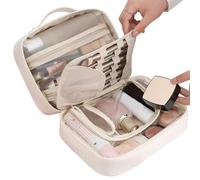 Shurzzesj Trousse de maquillage de voyage | Sac de rangement pour articles de toilette portable - Grande capacité, Bordeaux, Voir la description, Voir description