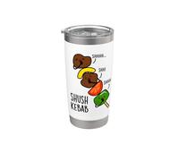 Shush Kebab Jeu de mots drôle Gobelet isotherme en acier inoxydable double paroi