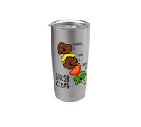 Shush Kebab Jeu de mots drôle Gobelet isotherme en acier inoxydable double paroi