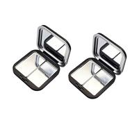 Shut Boîte de rangement pour maquillage Finition mate Vide Palette de fards à paupières pour sac à main ou voyage Boîte en verre dense portable